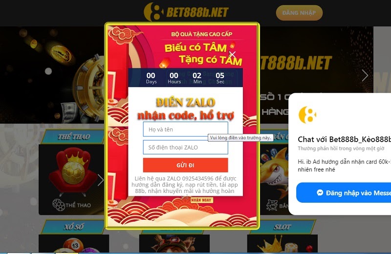 Theo dõi fanpage của cổng game để nắm thông tin về giftcode bet888