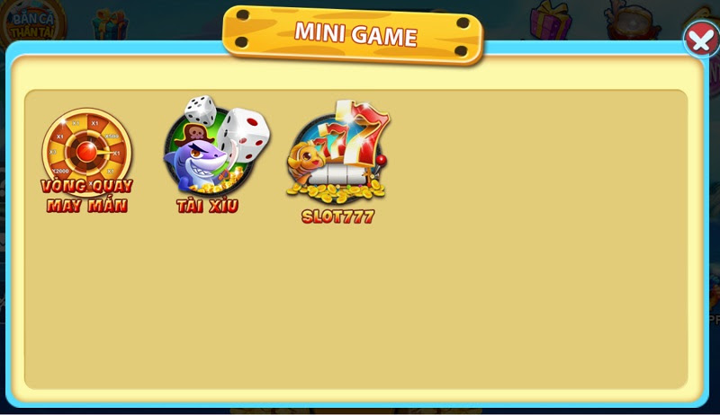 Ngoài bắn cá ăn tiền thì minigame tại Ban-Ca-Than-Tai cũng hấp dẫn không kém